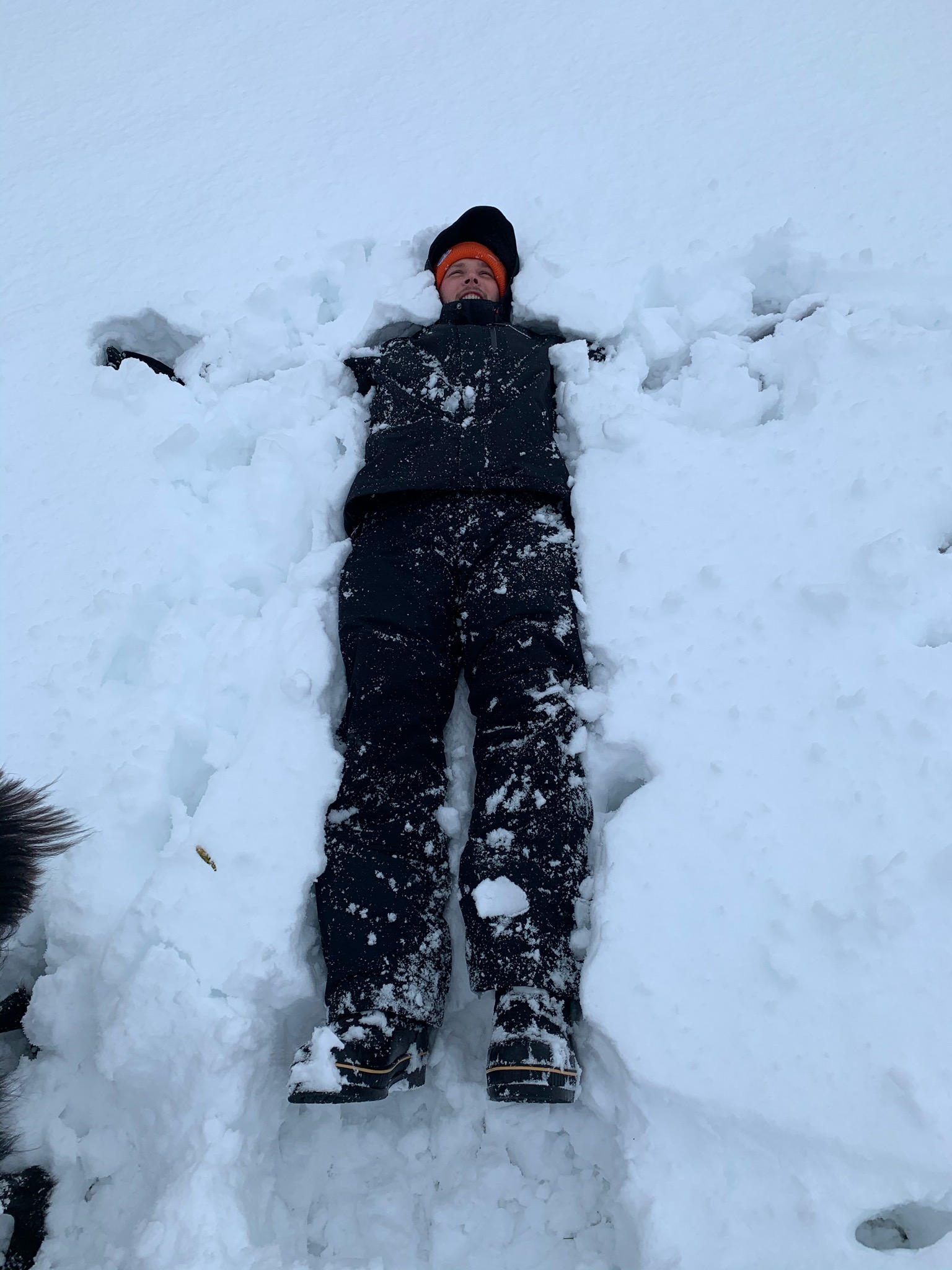 Sunk in snow